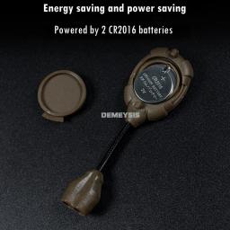 Capacete tático interruptor de luz sistema iluminação pessoal lâmpada carga ao ar livre caça tiro wargame capacetes 3 modos ir lâmpada laser - Image 5