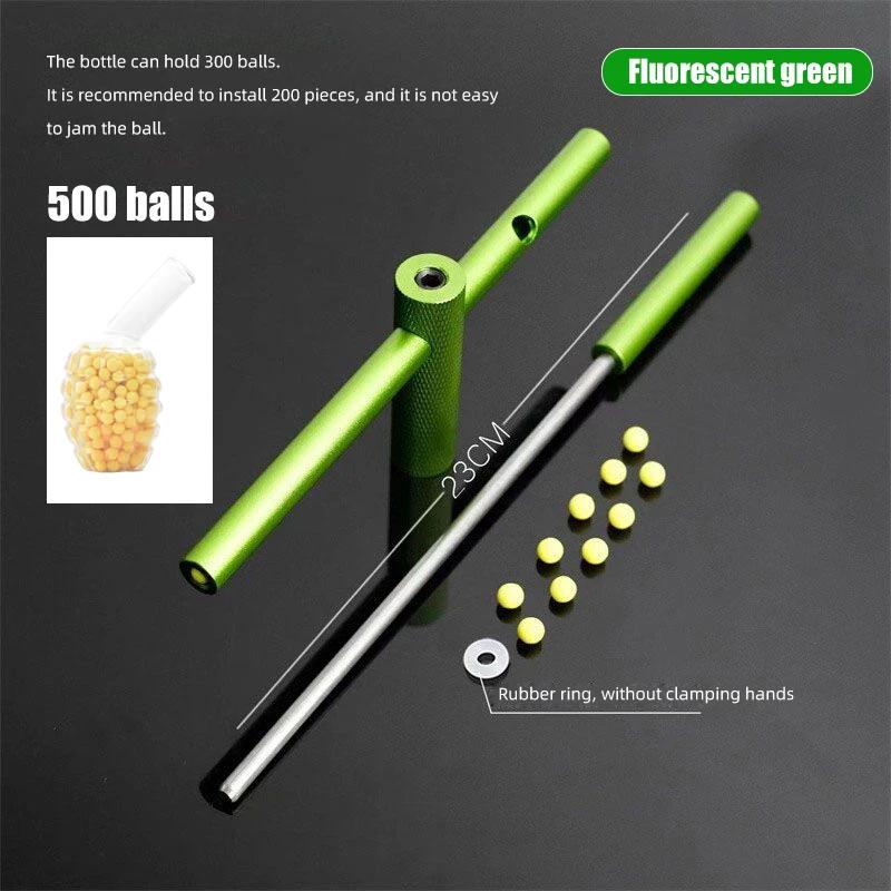 Engraçado tubo de bambu arma macio bola bombas brinquedos para dia das crianças alvo tiro dardo acessórios liga - Image 1