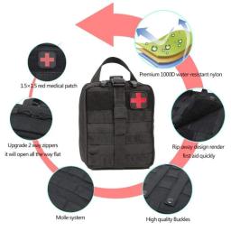 Kit de primeiros socorros de sobrevivência Container, impermeável Tactical cintura Pack, Viagem, Oxford, Escalada ao ar livre, Camping Equipment, Safe Bag - Image 2