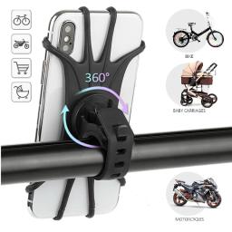 Universal Shockproof Suporte Elástico Silicone, Suporte Do Telefone Móvel, Acessórios De Ciclismo, Bicicleta, MTB, DVR, Suporte GPS - Image 1