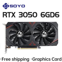 Soyo placas gráficas rtx 3050 8g/6g gddr6 gpu nvidia pc componentes de computador pci express x16 4.0 placa de vídeo para jogos rtx3050 novo - Image 4