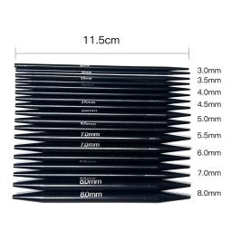 Conjunto de agulhas de tricô circular intercambiáveis, design ergonômico, fácil operação com bolsa PU para artesanato, 3-8mm - Image 2