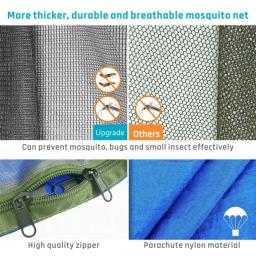 Hammock Camping com Mosquiteiro, Pop-Up, Luz, Portátil, Ao ar livre, Paraquedas, Swing, Dormir, Coisas, 2023 - Image 6