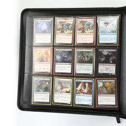 Porta-cartões de negociação com mangas, 12 bolsos, PU futebol, beisebol, coletores álbum, segurar 480 cartões, fichário - Image 4