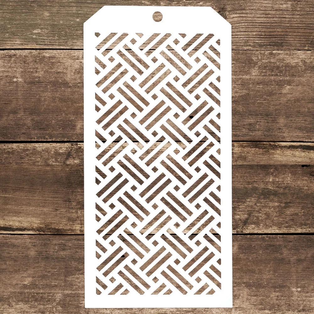 Craft Layering Stencils para Paredes Pintura, Scrapbooking Stamping, Selos, Álbum, Decorativos, Gravação, Cartões de Papel, DIY, 12x24 cm - Image 1