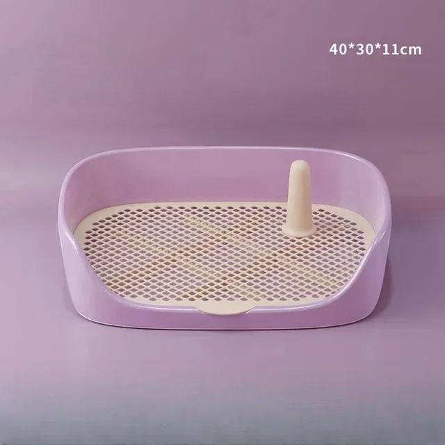 Caixa de Lixo Portátil para Cães Pequenos e Gatos com Suporte para Treinamento de Banheiro e Bandeja Potty Interna