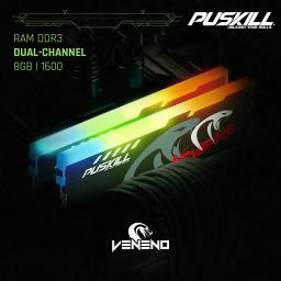 Memória RAM PUSKILL Memória RAM RGB DDR3 8GBx2 1600MHz 12800S Udimm Dual Channel DIMM Desktop Rams - Image 3