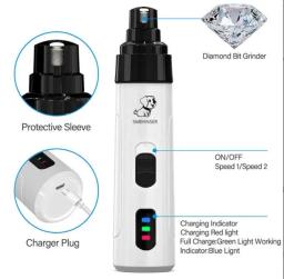Máquina de cortar unhas do animal de estimação elétrico para cães e gatos elétrica máquina de cortar unhas do animal de estimação para cães cortador automático de garras do gato do cão clippers do prego trimme - Image 2