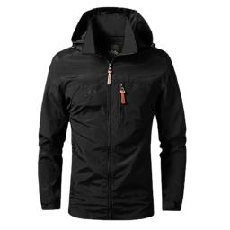 Jaqueta com capuz respirável para homens, corta-vento impermeável, proteção solar, roupas esportivas de pesca, camping e caminhadas, primavera e outono - Image 5