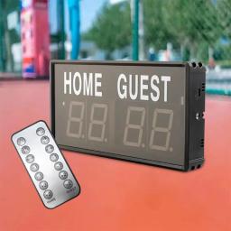 Portátil Mini Placar Eletrônico, 1.8 ", Display Digital LED, Controle Remoto, Fit para Basquete, Voleibol, Tênis, Boxe, Jogo - Image 1