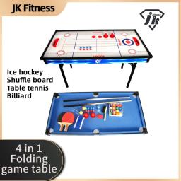 Mesa dobrável multifuncional para crianças, mesa para bilhar em casa, tênis de mesa, hóquei no gelo, mesa shuffleboard, 4 em 1 - Image 1
