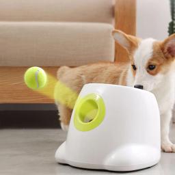 Lançador automático de bola para cachorro, dispositivo de lançamento para animais de estimação, 3/6/9m de seção, emissão com 3 bolas, treinamento para cães - Image 3