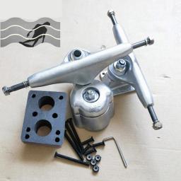 Caminhões de skate YOW land surf genuínos suportes longboard com rodas e rolamentos juntos prato, nível de boa qualidade - Image 3