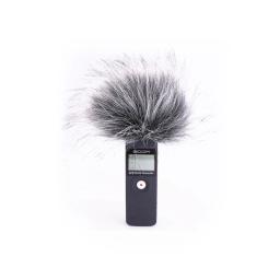 Ao ar livre furry windscreen muff capa filtro de espuma microfone à prova de vento capa para zoom h1 h1n gravador acessórios - Image 4