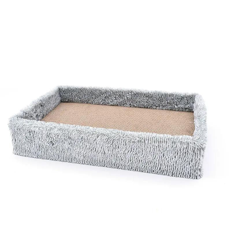 Cama de dormir para gato com papelão ondulado, duas peças, almofada para brincar em qualquer lugar - Image 1