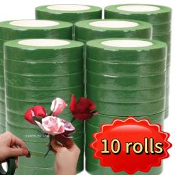10/1 pçs buquê floral fita haste envoltório auto-adesivo estame embrulho florista fitas diy flores embalagem artesanato decoração de casamento - Image 1