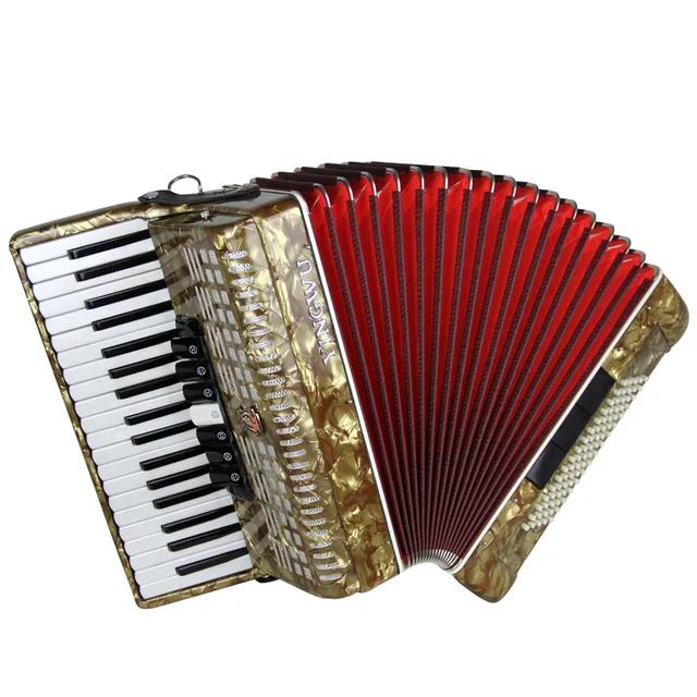 Acordeão Diatônico Iniciante com 37 Teclas e 80 Graves - Fole de Pele de Carneiro, O Instrumento Musical Popular Ideal