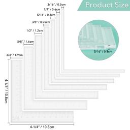 7 pçs ferramentas de posicionamento criativo cantos do cartão ajudantes artesanato de papel suprimentos scrapbooking ferramentas para artesanato cartão fazendo scrapbooking - Image 1