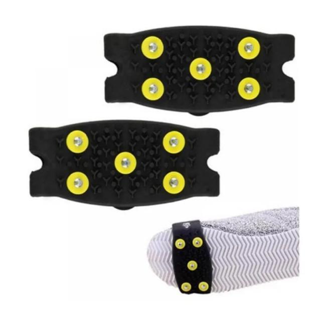 Crampons Antiderrapantes para Escalada em Neve e Gelo - Tamanhos 35 a 43 para Calçados Masculinos