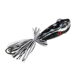 Isca de pesca 58mm 11.5g sapo popper plástico duro mar baixo modelo 3d olhos isca cambota wobblers enfrentar isca vmc gancho 3 pçs - Image 4