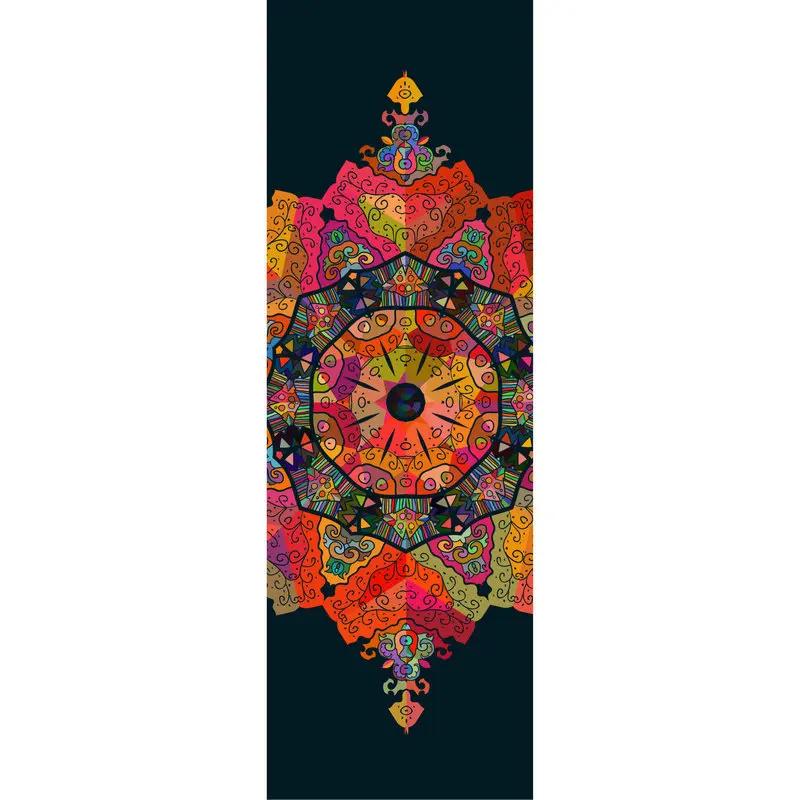 Tapete de yoga quente toalha 185*61cm impresso toalha de yoga antiderrapante fitness treino esteira capa para pilates ginásio yoga cobertores - Image 1