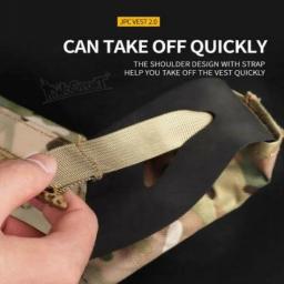 WoSporT 1000D Nylon Paintball Zip Molle Jump Plate Carrier Combat JPC 2.0 Colete VE-63 - Image 3