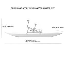 Dever livre de impostos portátil bicicleta de água inflável caiaque barco esporte mar pedal água para água esporte iate para parque aquático - Image 5