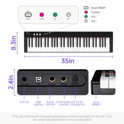 Terence instrumento musical piano digital portátil 61 teclas teclado digital china teclado de piano - Image 5
