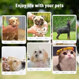 Natural Hidratante Dog Shampoo e Condicionador, Adequado para Pele Sensível, PH Equilibrado, Cachorro, 2 em 1 - Image 3