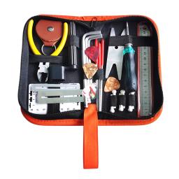 26 pçs kit de ferramentas de reparação de guitarra com saco de transporte manutenção ferramenta de limpeza kit para ukulele baixo guitarra elétrica acessórios peças - Image 1