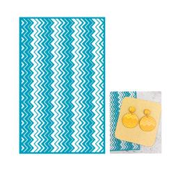 Estênceis de tela de seda para argila de polímero, kit de impressão de serigrafia reutilizável, para impressão em argila jóias brincos de argila tratamento uv - Image 5
