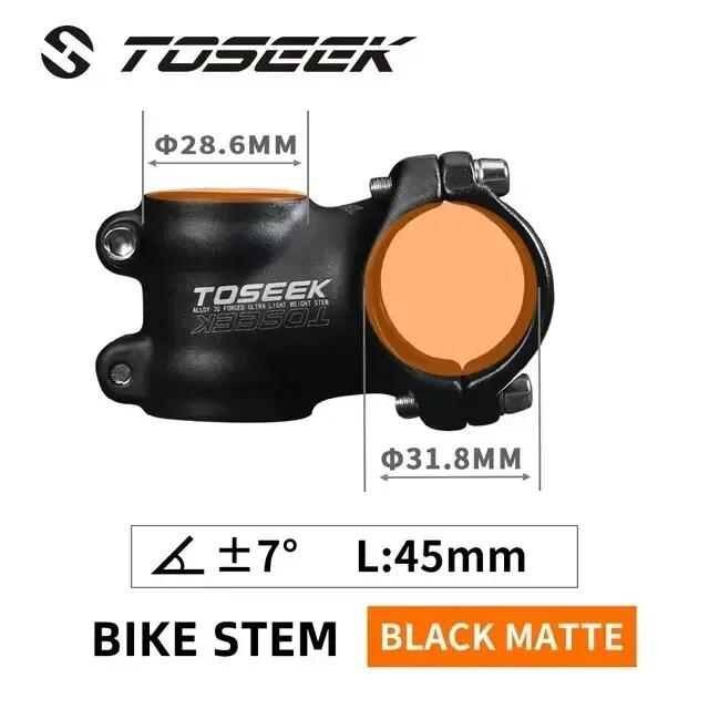 TOSEEK Haste de Bicicleta 7 Graus Alumínio 6061 Leve MTB Estrada
