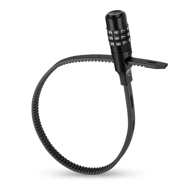 Cadeado de Segurança Portátil ROCKBROS com 3 Dígitos e Corrente de Aço para Bicicletas e Motocicletas