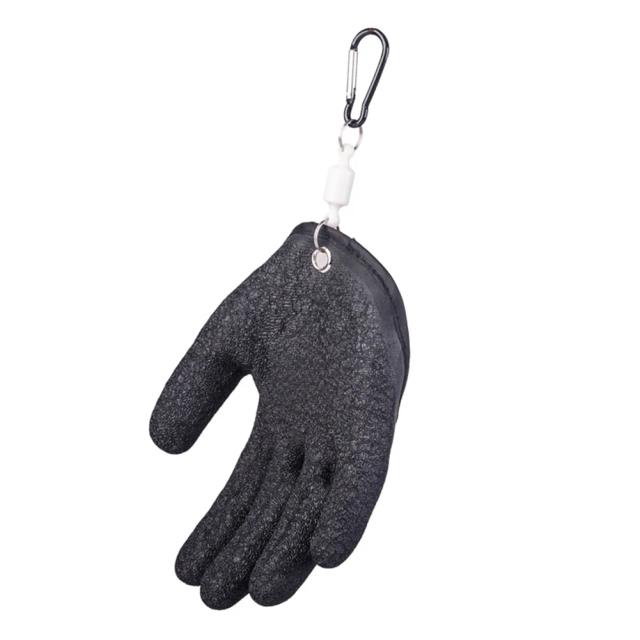 Luvas de captura de látex antiderrapante para pesca e caça - proteção contra punções e arranhões para mão esquerda e direita, 1 unidade