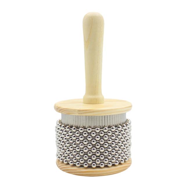 Cabasa de Madeira para Crianças - Instrumento de Percussão Musical de Alta Qualidade para Banda e Brinquedos Educativos