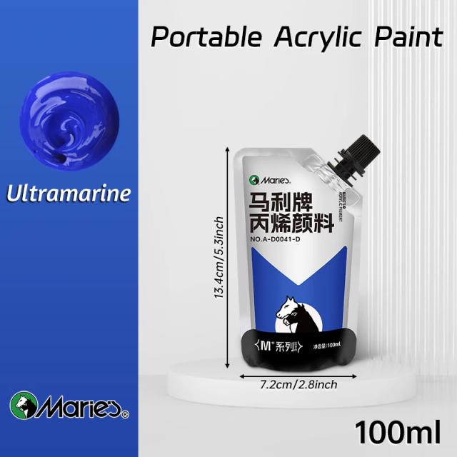 Tinta Acrílica Marie's 100ml à Prova d'Água em Cores Sortidas para Artesanato e DIY - Ideal para Adultos e Artistas