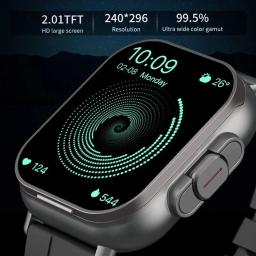 Esportes relógio inteligente sem fio, fone de ouvido bluetooth, chamando monitor de saúde, fitness registro, TWS, 2 em 1 - Image 4