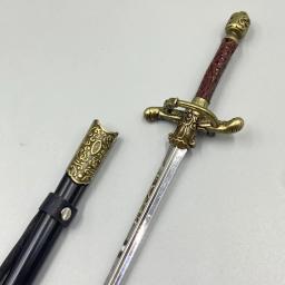 Espada Arma Medieval para Meninos, Periféricos Film Television, Bainha de Agulha, Ornamentos Artesanais de Metal, Brinquedos Samurais, Presentes, 30cm - Image 5