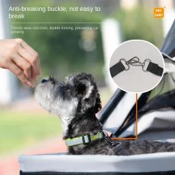 Leve e dobrável Pet Stroller para viagens ao ar livre, pequeno carrinho de estimação, cão, gato, pelúcia, bebê - Image 3