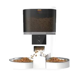 Automatic Smart Pet Alimentador para Pequenos Animais, Cat e Dog Food Dispenser, Gravação de Voz, Food Bowl, Câmera, 4L - Image 3