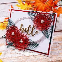 Flor grama série Metal corte morre, Scrapbooking estêncil morrer cortes, fazer cartão, artesanato decorativo em relevo, novo morre, 2024 - Image 1