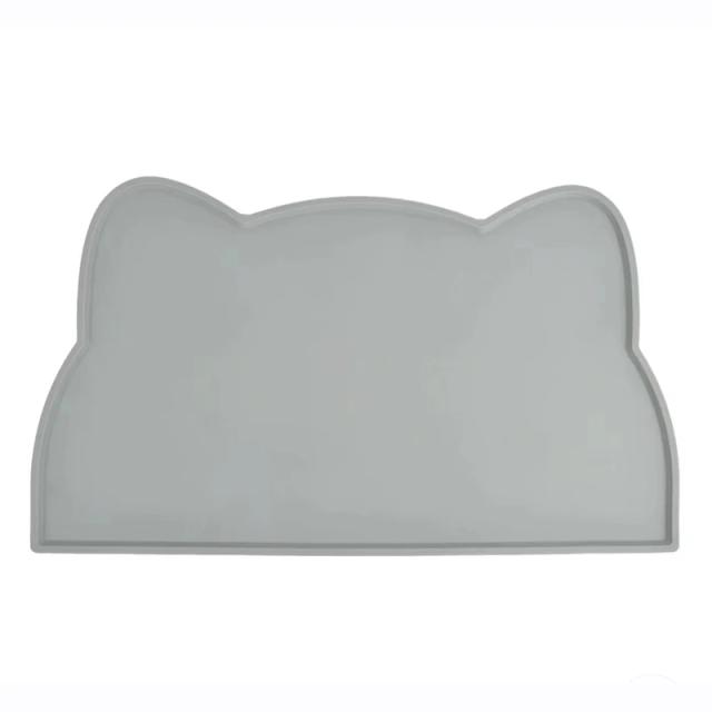 Tapete Alimentador de Silicone Impermeável Antiderrapante para Cães e Gatos com Tigela Integrada