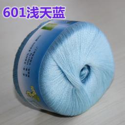 Fio de poliéster tingido para crochê artesanato, seda, algodão, mão tricô lã, bordado, camisola, chapéu, bonecas, 100g por pc - Image 4
