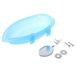 Pequeno Pássaro Banheira com Espelho, Papagaio Pet, Peônia, Vários Pássaro Suprimentos de Banho, Bird Birdbath Acessórios, 1 Pc - Image 6