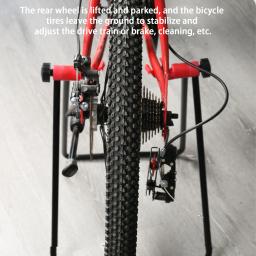 Dobrável bicicleta triângulo estacionamento Rack, Vertical U-Shaped Repair Rack, Bicicleta oficina substituição Stand, Novo - Image 5