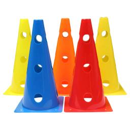 Futebol Cones De Treinamento De Flexibilidade, Obstáculos Oco Out, Marcador Cones, Equipamento De Treinamento, Sinal Pólo, 5Pcs - Image 1