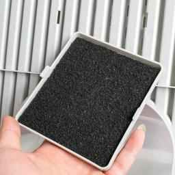 Pacote de filtro de carbono ativado para animais, alta absorção, filtro de desempenho para caixas de areia para gatos, banheiro preto, 3pcs - Image 6