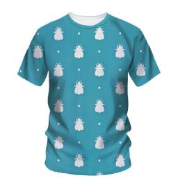 Camiseta estampada em 3D de abelha masculina, blusa gola O, manga curta, gola O, solta, tendência Hip Hop, moda neutra, animal, qualidade, bonito, verão - Image 3