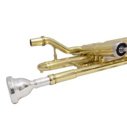 Trombone com bocal, chave F com estojo, laca de latão amarelo, instrumentos musicais - Image 6