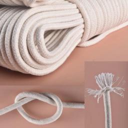 Mão natural tecido mastro para decoração de tapeçaria, corda de algodão, corda de puxar tenda, DIY artesanato têxtil, Corespin Cordas, 1.5-20mm - Image 4